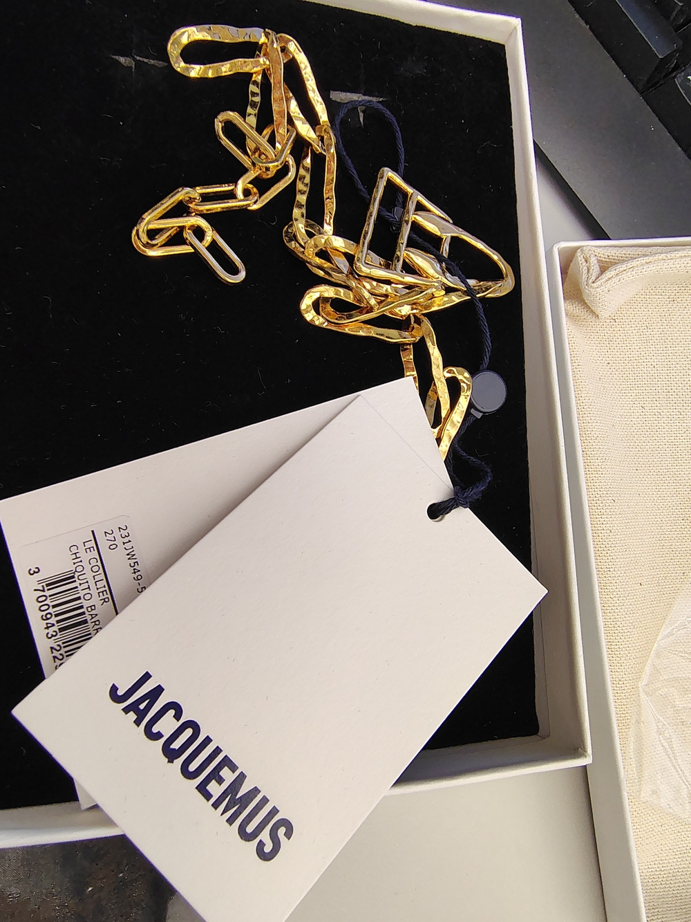 NWB JACQUEMUS Gold Le Collier Chiquito Necklace - Picture 13 of 16